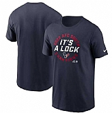 Men's Houston Texans Navy 2023 AFC South Division Champions Locker Room Trophy Collection T-Shirt,baseball caps,new era cap wholesale,wholesale hats